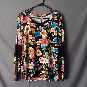 Hawaiian Floral X Long Sleeve - NWOT